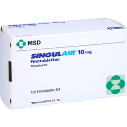 Abbildung: Singulair 10 mg Filmtabletten 100 St, Filmtabletten PZN 04788114