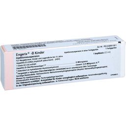 Abbildung: Engerix B Kinder Injektionssuspension in einer Fertigspritze 1 St, Injektionssuspension PZN 04792475