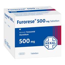 Abbildung: Furorese 500 mg Tabletten 50 St, Tabletten PZN 04799804
