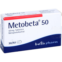 Abbildung: Metobeta 50 Tabletten 30 St, Tabletten PZN 04801866