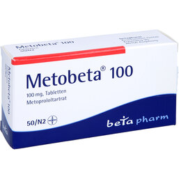Abbildung: Metobeta 100 Tabletten 50 St, Tabletten PZN 04801903