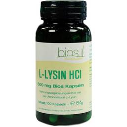 Abbildung: L-Lysin HCL 500 mg Bios Kapseln 100 St, Kapseln PZN 04802417