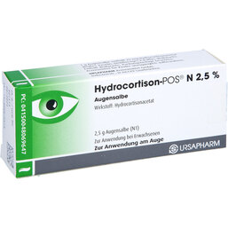 Abbildung: Hydrocortison POS N 2,5% Aug 2.5 g, Augensalbe PZN 04806964