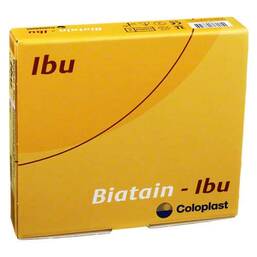 Abbildung: Biatain Ibu Schaumverband 10x10 cm nicht haftend 5 St, Verband PZN 04808331