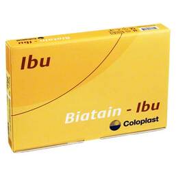 Abbildung: Biatain Ibu Schaumverband 10x20 cm nicht haftend 5 St, Verband PZN 04808348