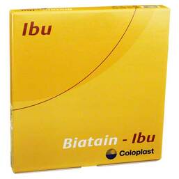 Abbildung: Biatain Ibu Schaumverband 20x20 cm nicht haftend 5 St, Verband PZN 04808526