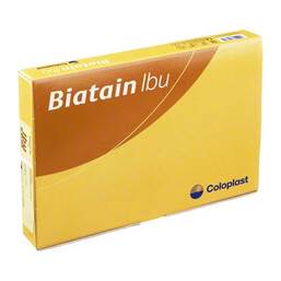 Abbildung: Biatain Ibu Schaumverband 10x20 cm sanft haftend 5 St, Verband PZN 04808561