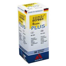 Abbildung: Combiscreen 5 + Leuko Plus Tes 50 St, Teststreifen PZN 04809916