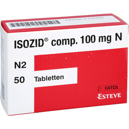 Abbildung: Isozid comp. 100 mg N Tabletten 50 St, Tabletten PZN 04810003