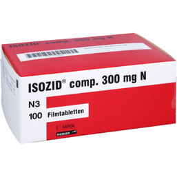 Abbildung: Isozid comp. 300 mg N Filmtabletten 100 St, Filmtabletten PZN 04810061