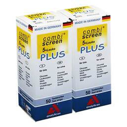 Abbildung: Combiscreen 5 + Leuko Plus Tes 100 St, Teststreifen PZN 04810836