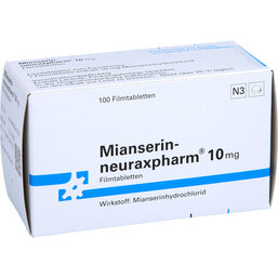 Abbildung: Mianserin neuraxpharm 10 mg Filmtabletten 100 St, Filmtabletten PZN 04815561