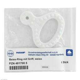 Abbildung: Beissring mit Griff weiß 1 St PZN 04817005
