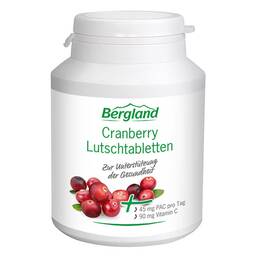 Abbildung: Cranberry Lutschtabletten von Bergland 75 St, Lutschtabletten PZN 04818683