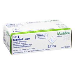 Abbildung: Handschuhe Einmal Latex gepudert L 100 St, Handschuhe PZN 04818967