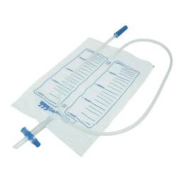 Abbildung: Urinbeutel unsteril 2000 ml Nrv mit Abl.Kreuzvent. 1 St, Beutel PZN 04825186