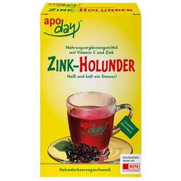 Abbildung: Apoday Holunder Vitamin C + Zink ohne Zucker Pulver Pulver, 10X10 g PZN 04826688