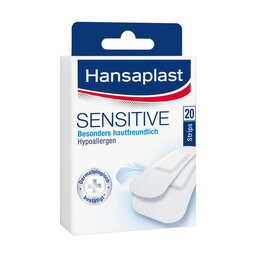 Abbildung: Hansaplast Sensitive Strips Pflaster, 20 St PZN 04827529