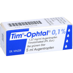 Abbildung: Tim Ophtal 0,1% Augentropfen 5 ml, Augentropfen PZN 04828598