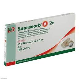Abbildung: Suprasorb A + Ag Antimik.Cal.A 5 St, Kompressen PZN 04829534