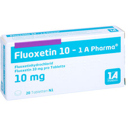 Abbildung: Fluoxetin 10 1A Pharma Tabletten 20 St, Tabletten PZN 04832967