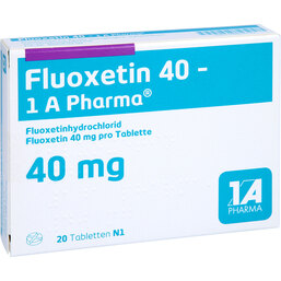 Abbildung: Fluoxetin 40 1A Pharma Tabletten 20 St, Tabletten PZN 04834133