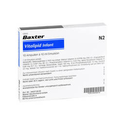 Abbildung: Vitalipid Infant Ampullen 10X10 ml, Ampullen PZN 04836818