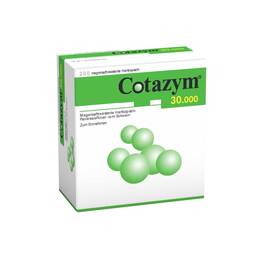 Abbildung: Cotazym 30.000 Pellets magensaftresistente Kapseln 200 St, Kapseln magensaftresistent PZN 04850965