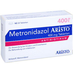 Abbildung: Metronidazol Aristo 400 mg Tabletten 24 St, Tabletten PZN 04858837