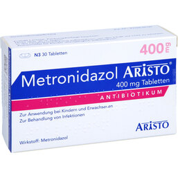 Abbildung: Metronidazol Aristo 400 mg Tabletten 30 St, Tabletten PZN 04858903