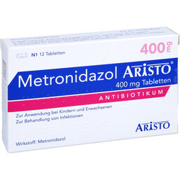 Abbildung: Metronidazol Aristo 400 mg Tabletten 12 St, Tabletten PZN 04859044
