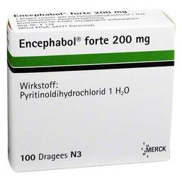 Abbildung: Encephabol forte 200 mg überzogene Tabletten Überzogene Tabletten, 100 St PZN 04862365