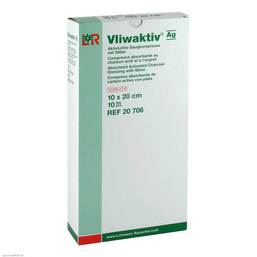 Abbildung: Vliwaktiv AG 10x20cm Aktivko 10 St, Kompressen PZN 04862856