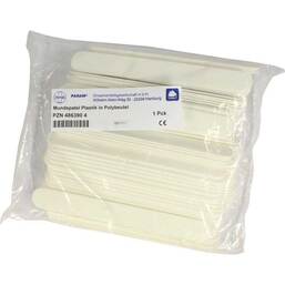 Abbildung: Spatel Mund Plastik 100 St PZN 04863904