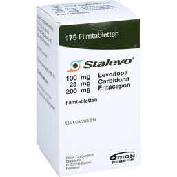 Abbildung: Stalevo 100 mg / 25 mg / 200 mg Filmtabletten 175 St, Filmtabletten PZN 04866995