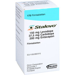 Abbildung: Stalevo 150 mg / 37,5 mg / 200 mg Filmtabletten 175 St, Filmtabletten PZN 04867055