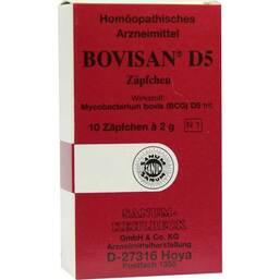 Abbildung: Bovisan D 5 Suppositorien 10X2 g, Suppositorien PZN 04868681
