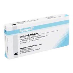 Abbildung: Folarell Injektionslösung Injektionslösung, 10X1 ml PZN 04869189