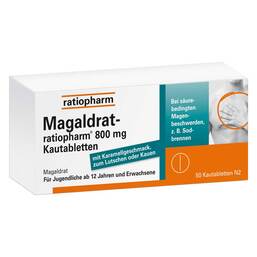 Abbildung: Magaldrat ratiopharm 800 mg Tabletten Tabletten, 50 St PZN 04869887