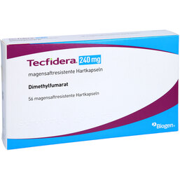 Abbildung: Tecfidera 240 mg 28 Tage magensaftresistent Hartkapseln 56 St, Magensaftresistente Hartkapseln PZN 04870548