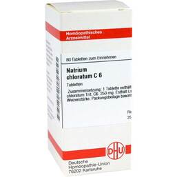 Abbildung: Natrium chloratum C 6 Tabletten Tabletten, 80 St PZN 04872777