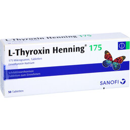 Abbildung: L-Thyroxin 175 Henning Tabletten 50 St, Tabletten PZN 04876203