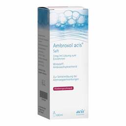 Abbildung: Ambroxol acis® Saft Lösung zum Einnehmen, 100 ml PZN 04876290
