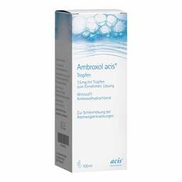 Abbildung: Ambroxol acis® Tropfen Tropfen zum Einnehmen, 100 ml PZN 04876321