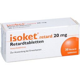 Abbildung: Isoket retard 20 mg Tabletten 30 St, Retard-Tabletten PZN 04876982