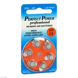 Abbildung: Batterien für Hörgeräte Power PP 13 6 St PZN 04877384