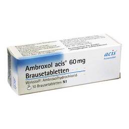 Abbildung: Ambroxol acis 60 mg Brausetabletten Brausetabletten, 10 St PZN 04881351