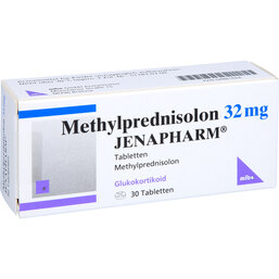 Abbildung: Methylprednisolon 32 mg Jenapharm Tabletten 30 St, Tabletten PZN 04881664