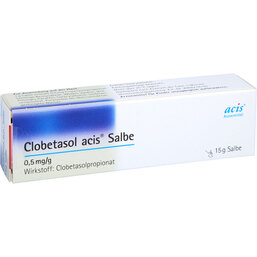 Abbildung: Clobetasol acis Salbe 15 g, Salbe PZN 04881836