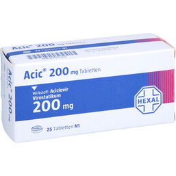 Abbildung: Acic 200 Tabletten 25 St, Tabletten PZN 04887709